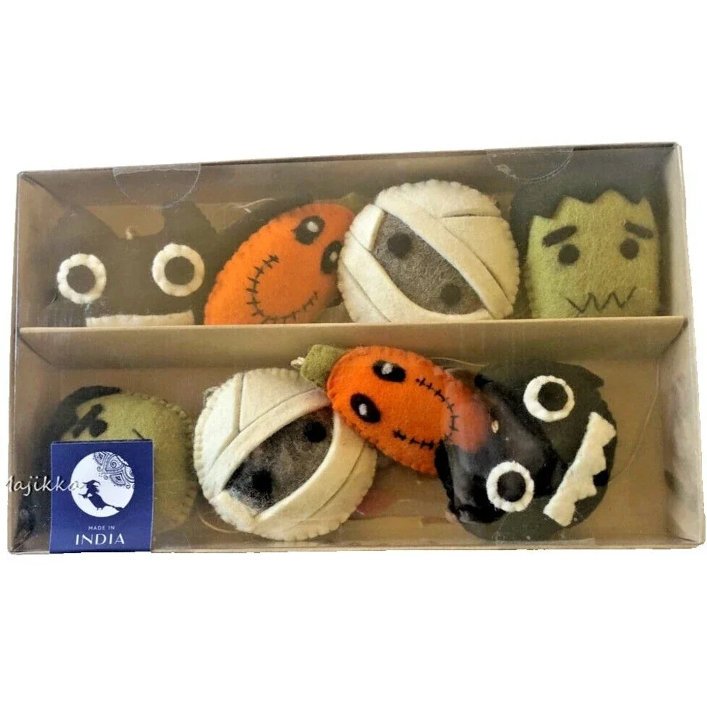 Halloween Felt Garland Mummy Frankenstein Bat Pumpkin 72